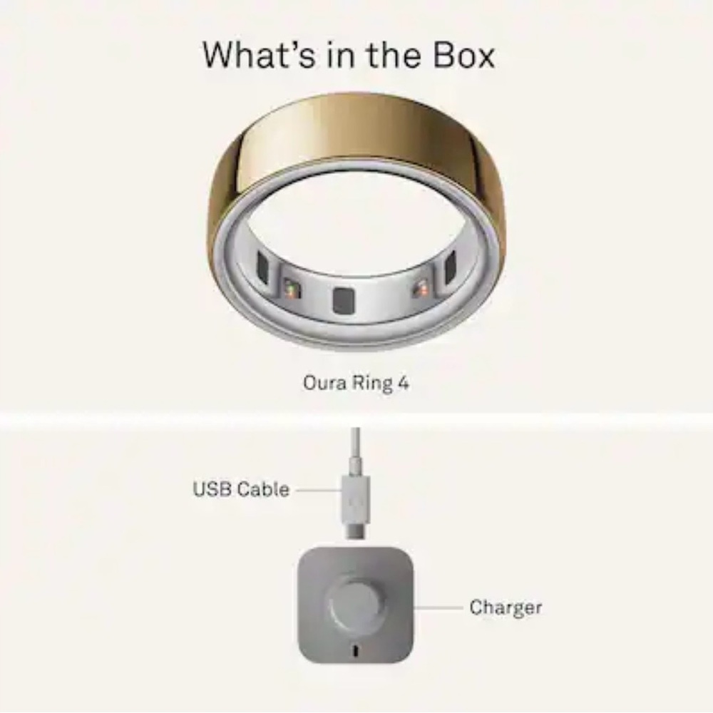 NWT Oura Gold and Silver v4 Smart Ring - size 12 - Picture 10 of 10